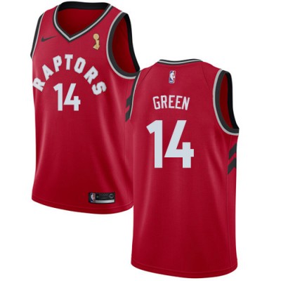 Nike Toronto Raptors #14 Danny Green Red 2019 NBA Finals Champions NBA Swingman Icon Edition Jersey Men's